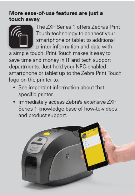 Zebra ZXP Series 1 Card Printer